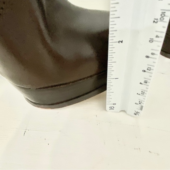 Michael Kors Stockard Platform Stiletto Brown Leather Ankle Booties, Size 7.5 - Picture 14 of 15